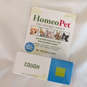 Homeopet Homeopathic Cough Treatment Remedy Dropper Bottle